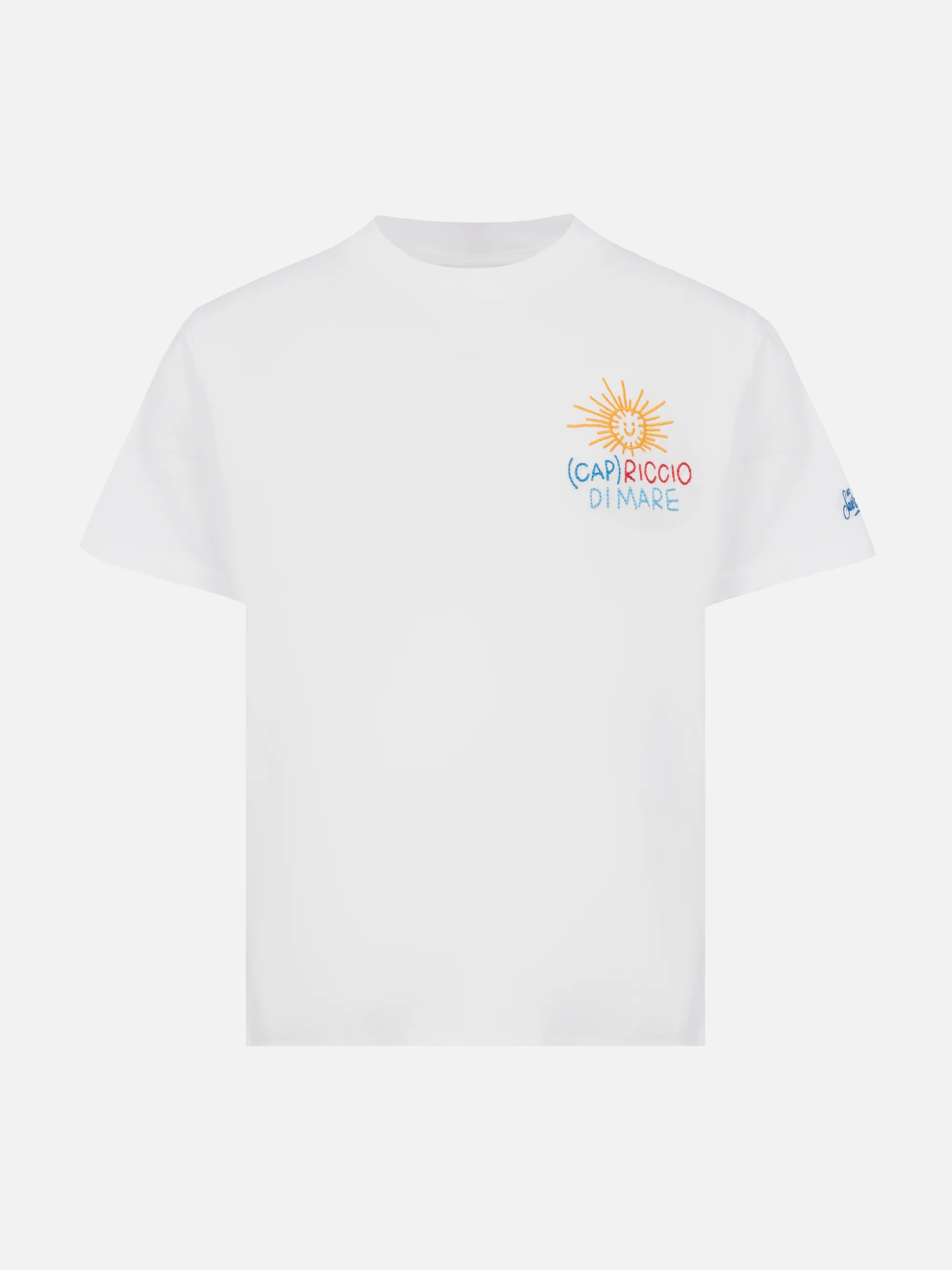 Portofino Jr cotton jersey t-shirt with Capriccio di Mare embroidery | INSULTI LUMINOSI SPECIAL EDITION