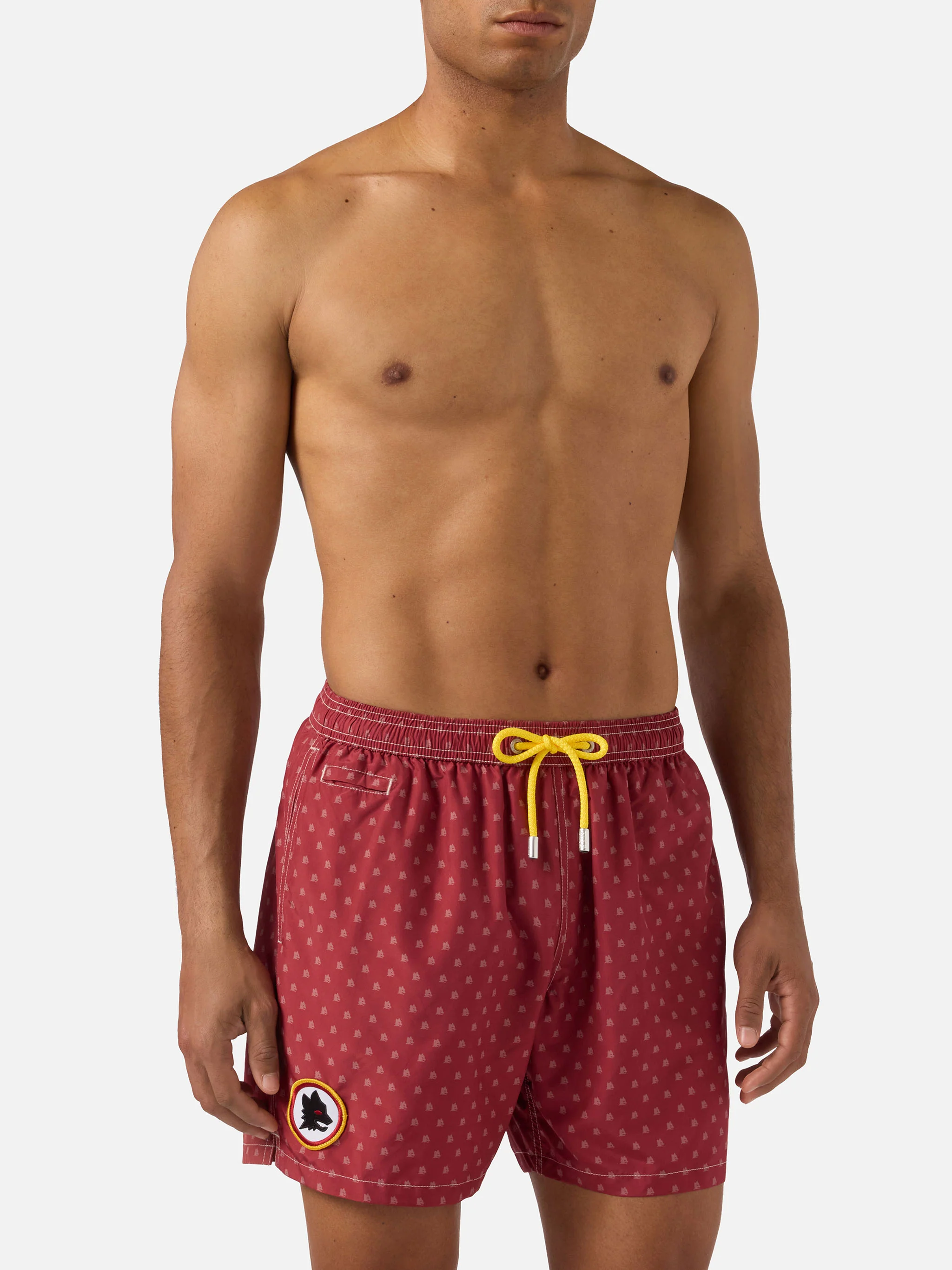Red Lighting Micro swim shorts with AS Roma print | Special Edition - Image 3