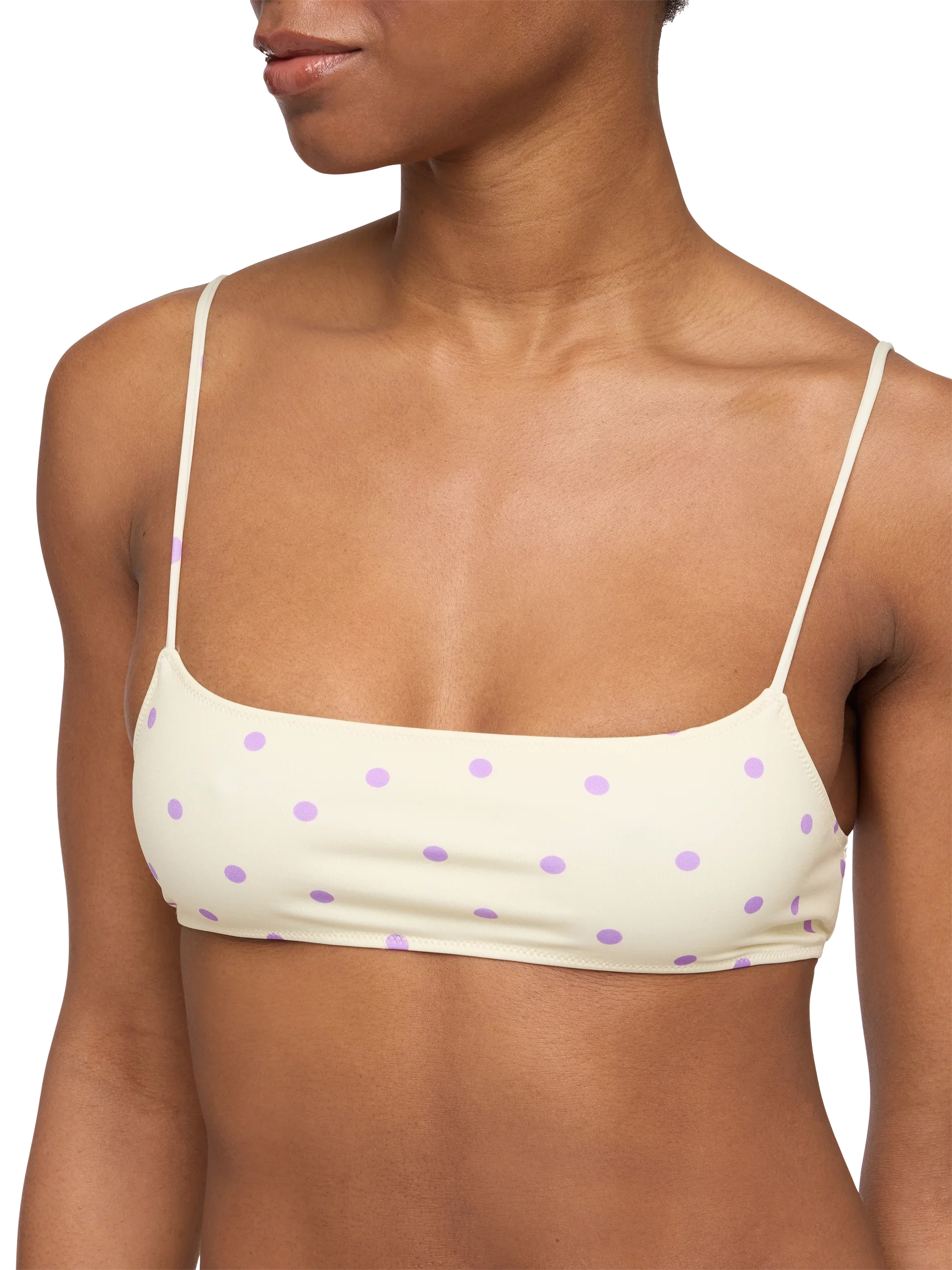 Sadie bralette top with polka dots print - Image 3