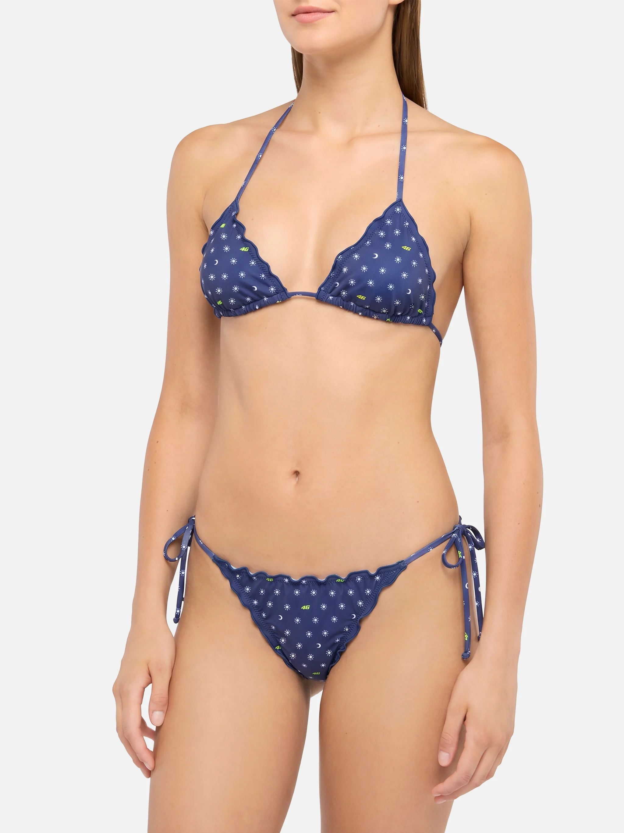 Sagitami triangle bikini with VR46 all-over print | VR46 SPECIAL EDITION - Image 2