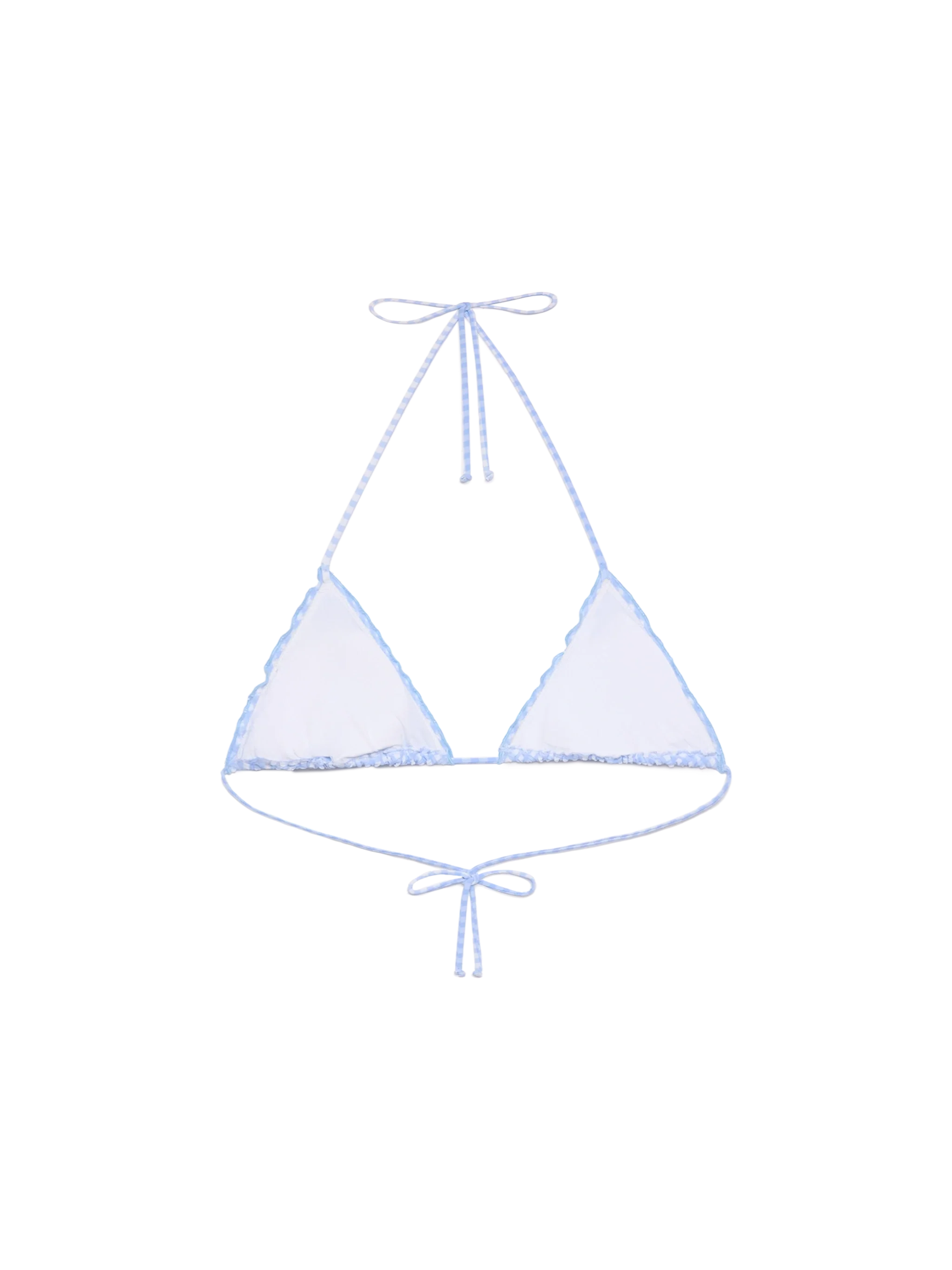 Sagittarius seersucker classic triangle top with gingham print - Image 2