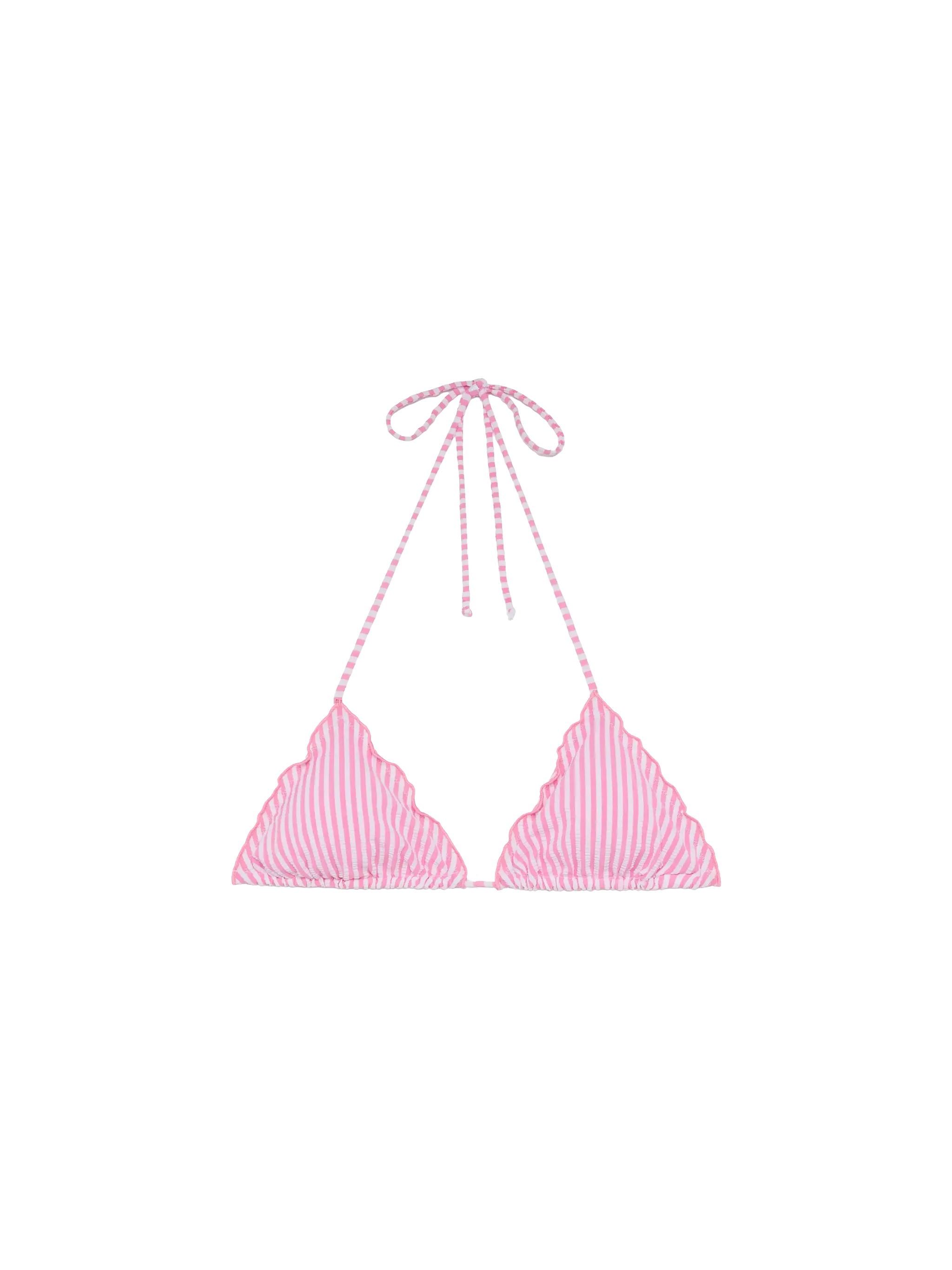 Sagittarius seersucker classic triangle top with striped print