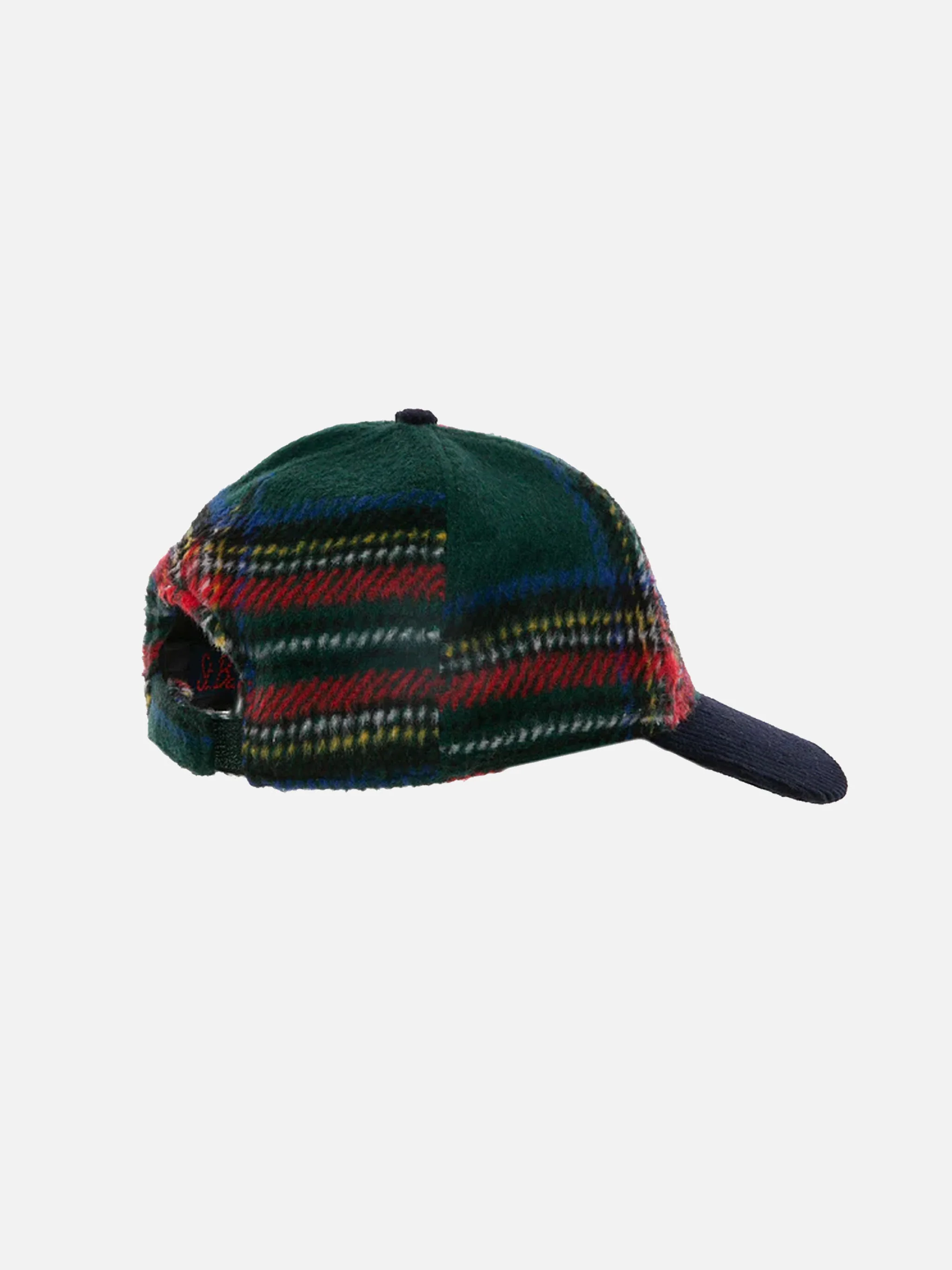 Tartan baseball cap with Bombardino embroidery - Image 2
