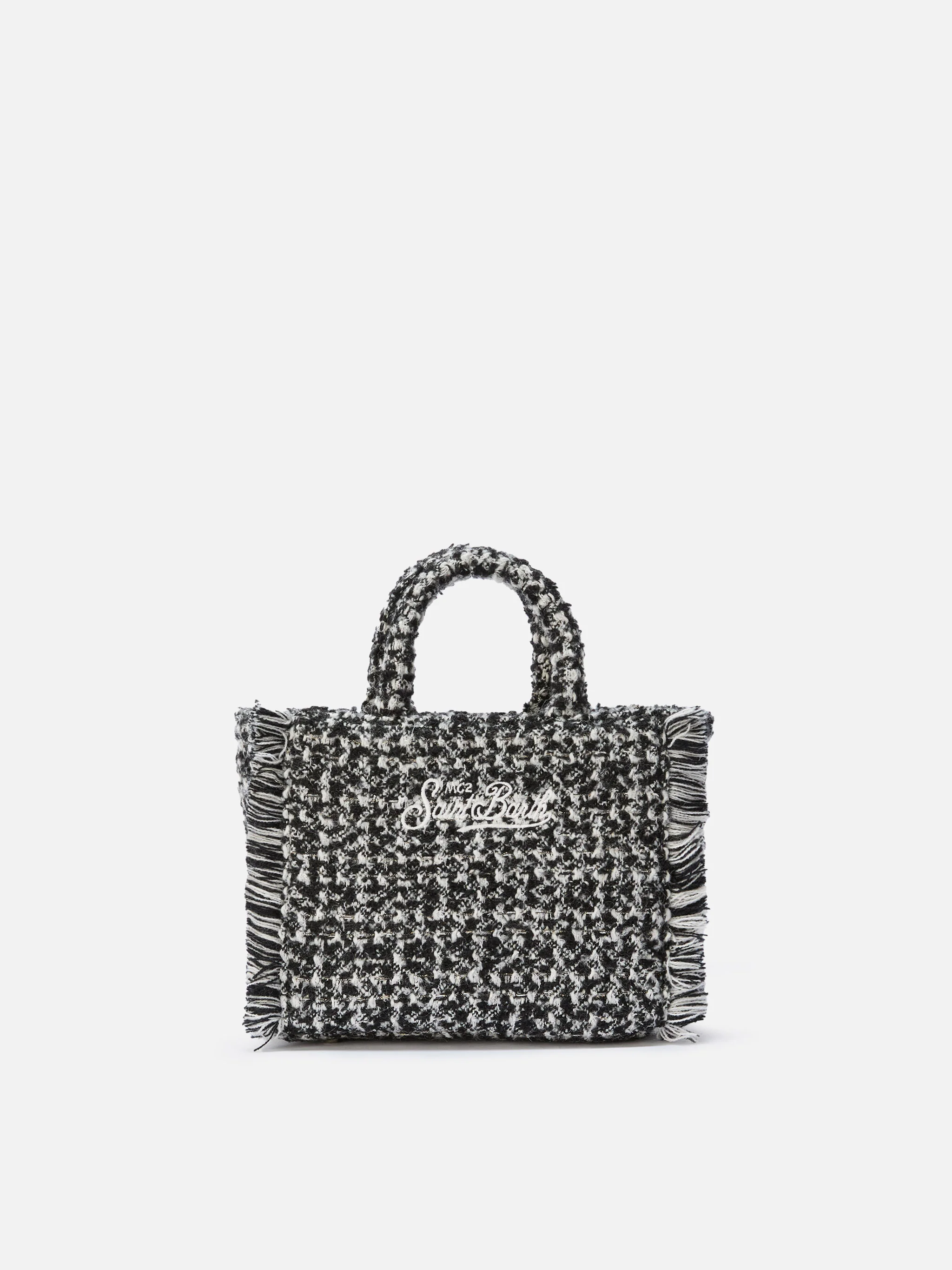 Vanity Mini Tweed black and white bag