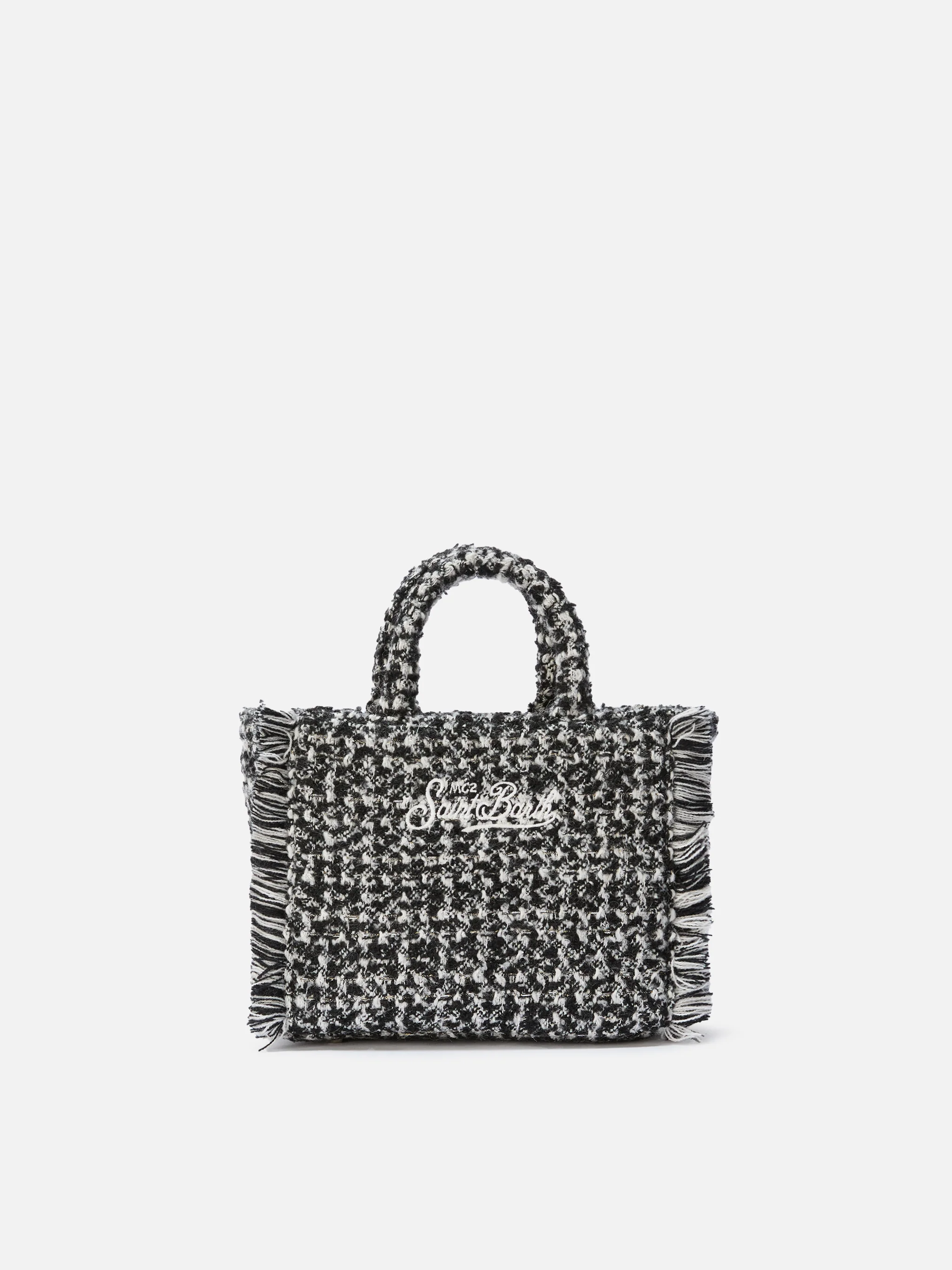 Vanity Mini Tweed black and white bag - Image 8