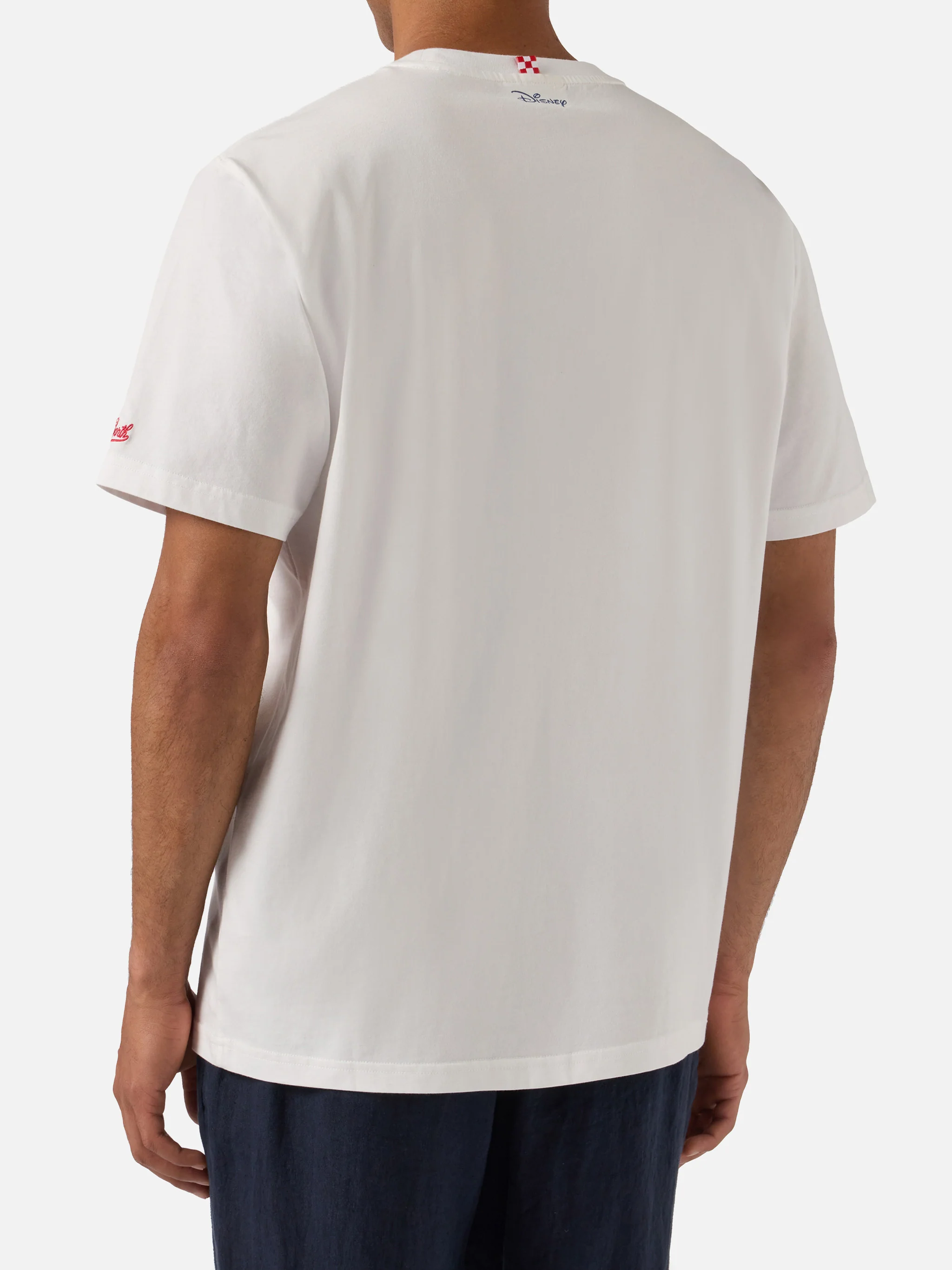 White Portofino T-shirt with Champion Of The Night embroidery | Special Edition - Image 3