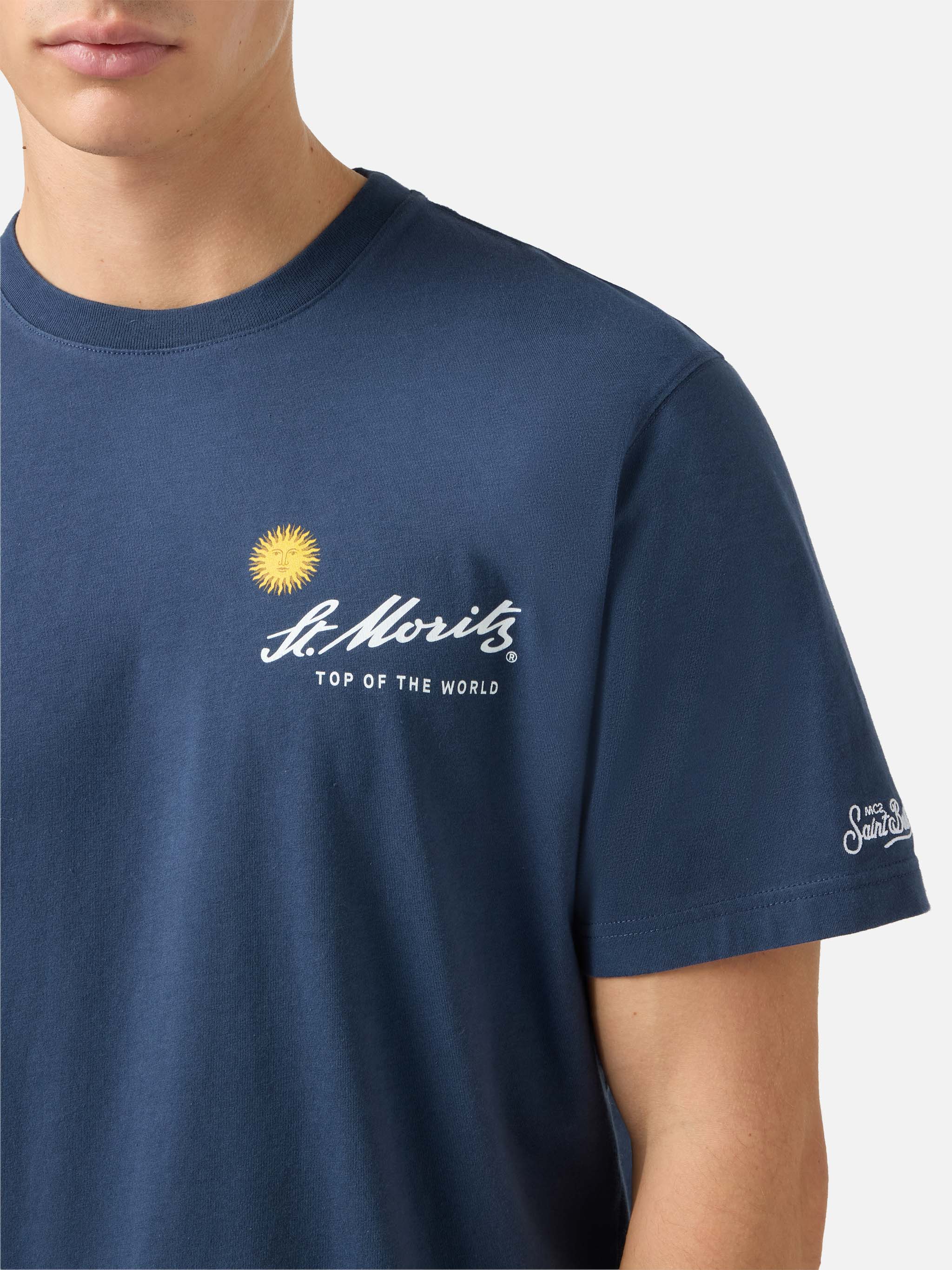 Winter cotton t-shirt Arnott with St. Moritz print | ST. MORITZ TOP OF THE WORLD SPECIAL EDITION - Image 3
