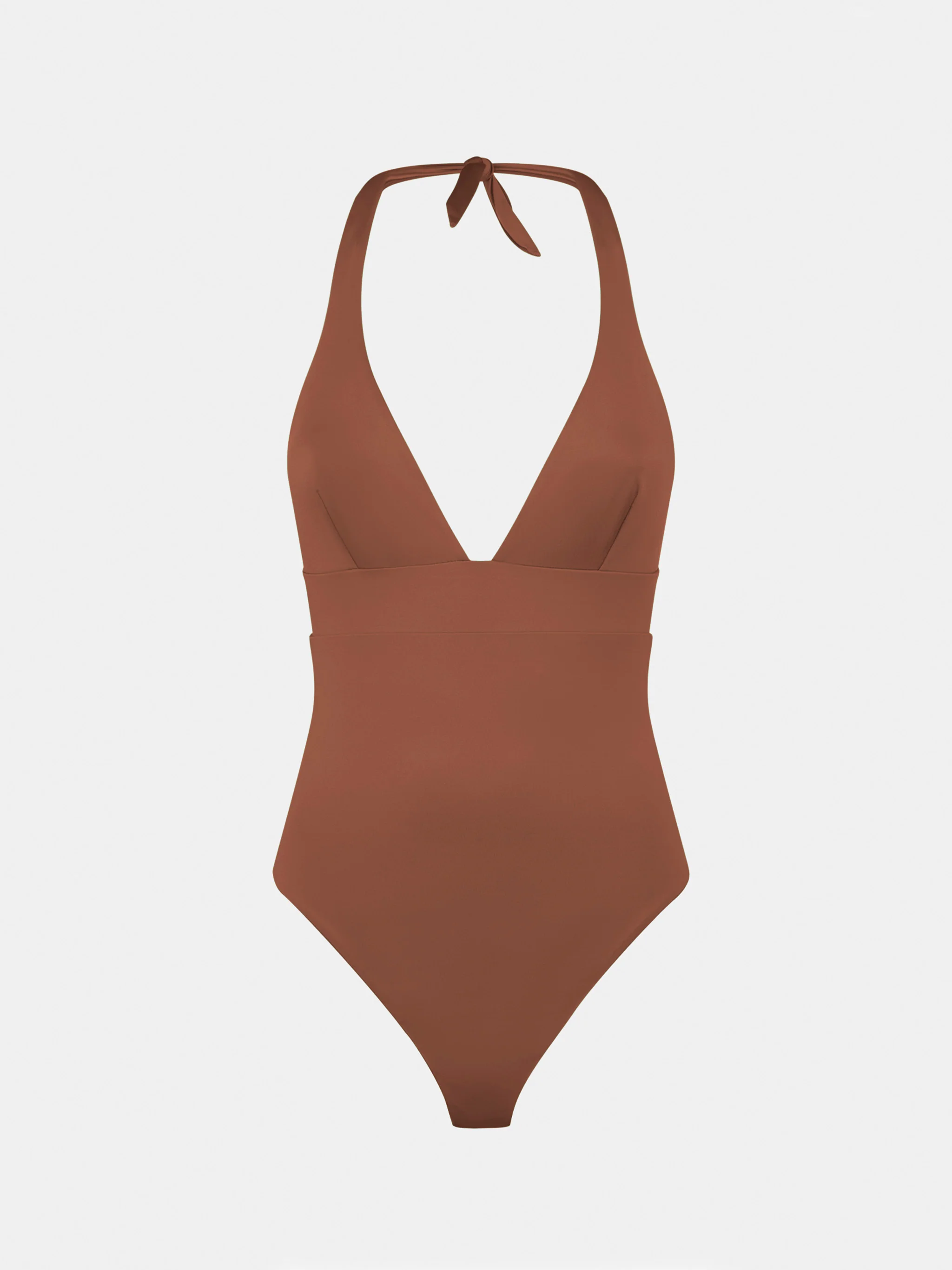 Marylin brown one-piece swimsuit