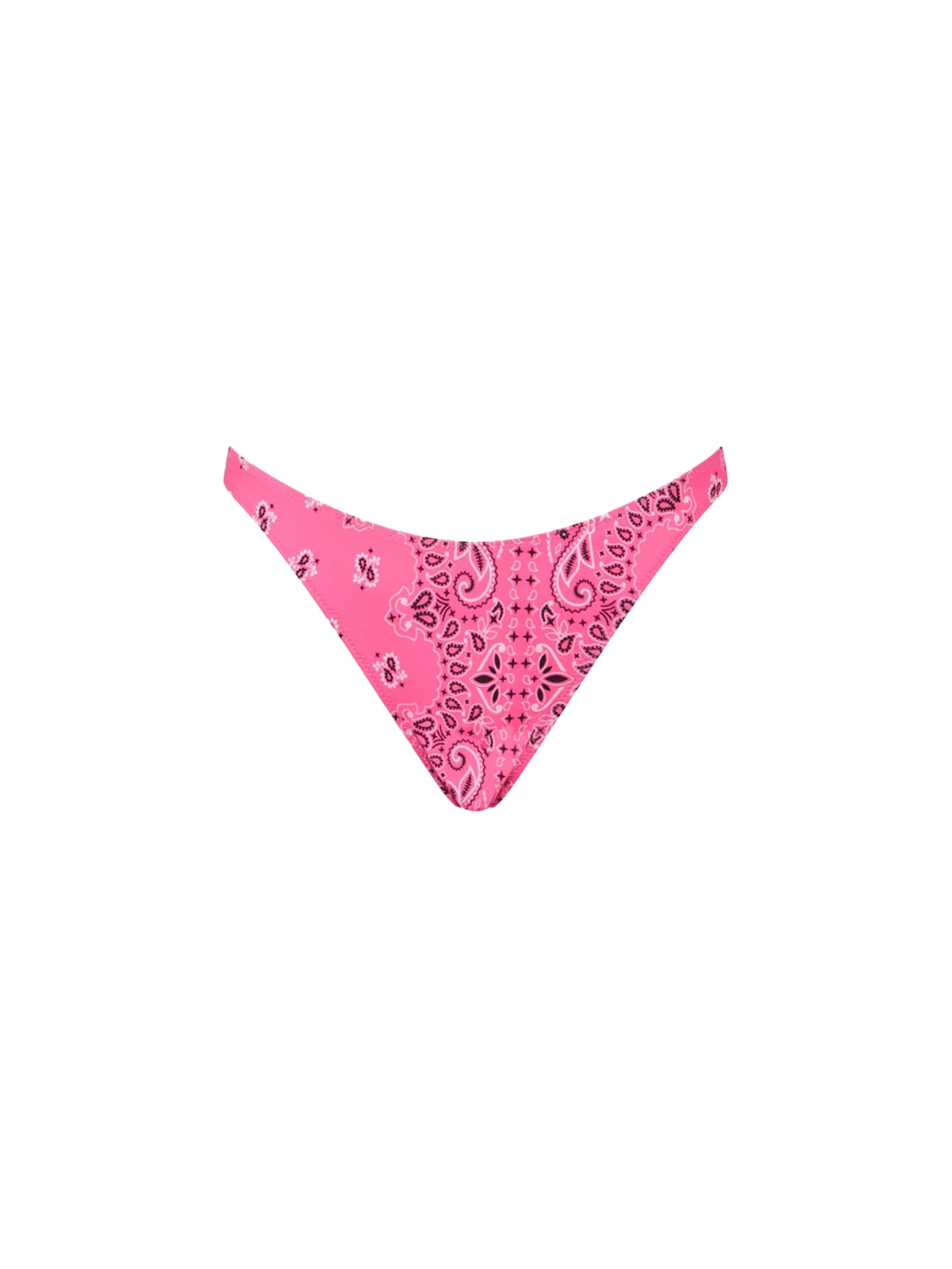 Naomi fuchsia bandana print cheeky swim briefs