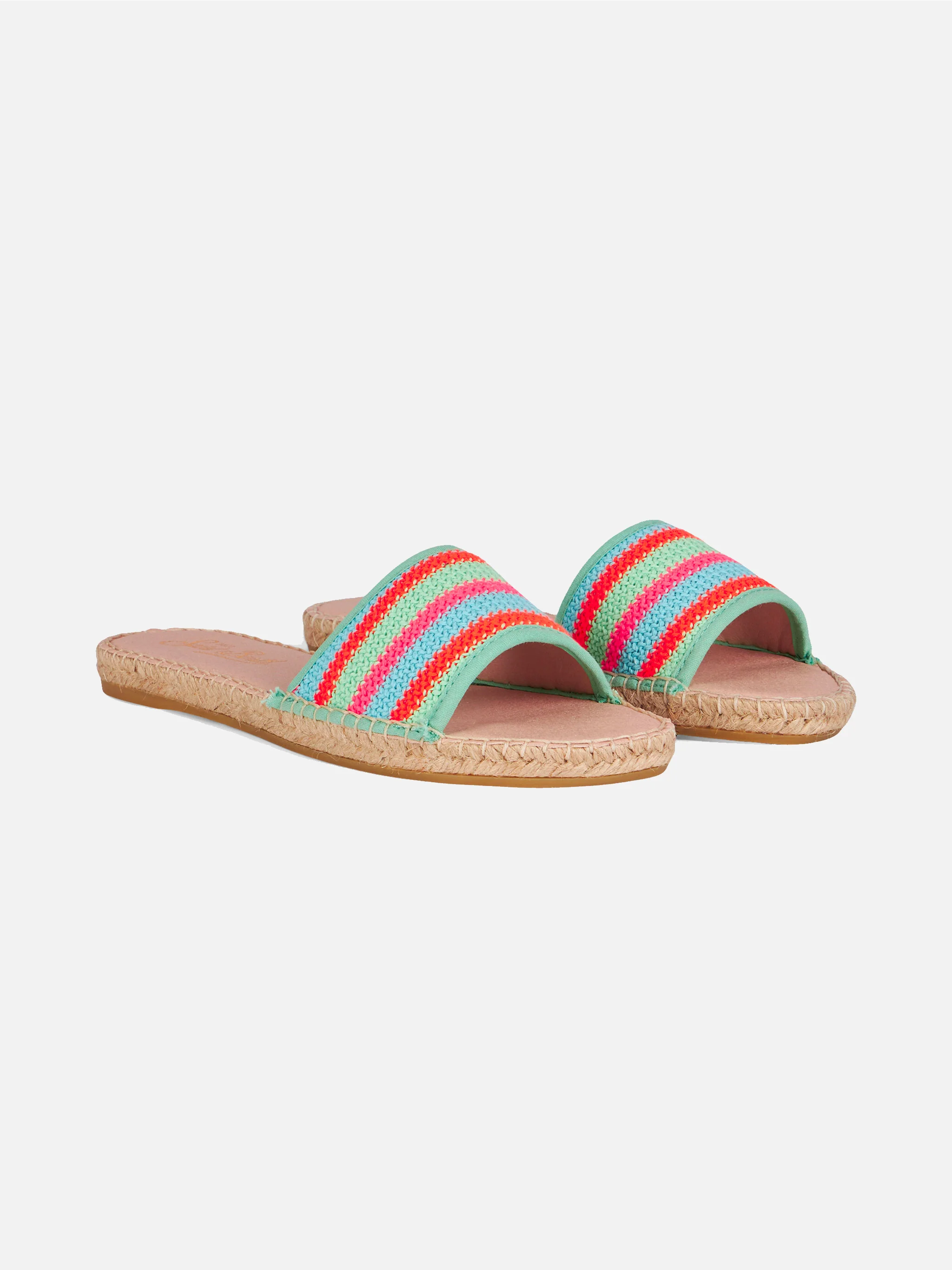 Luz espadrillas with crochet stripes