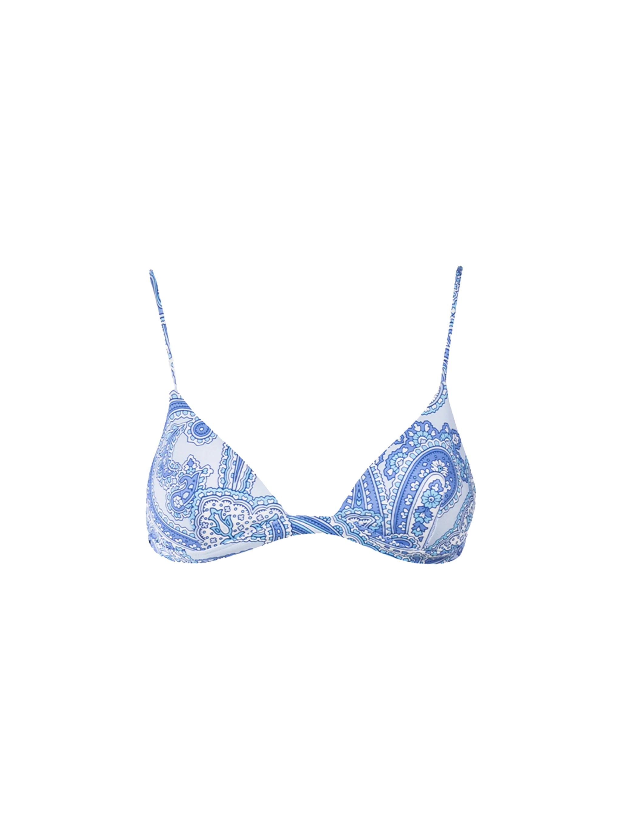 Rylie paisley print triangle bikini top