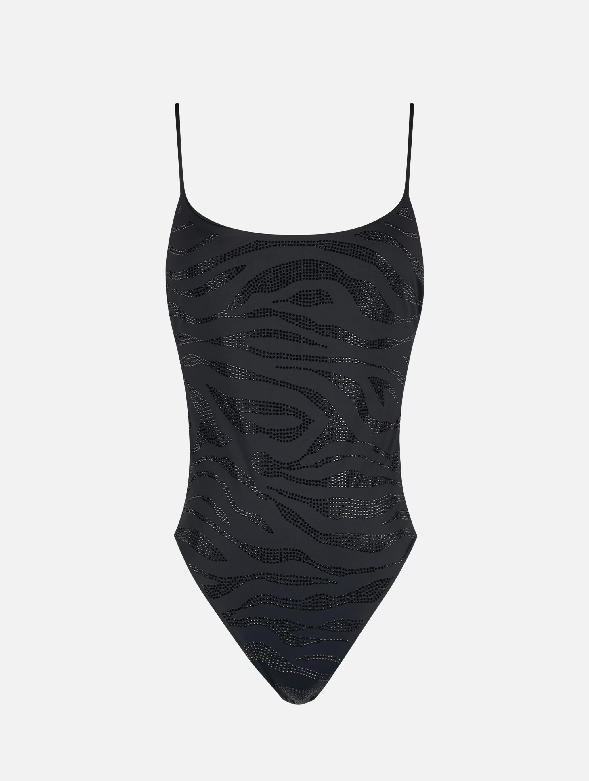 Zebra rhinestone Cecille one-piece swimsuit
