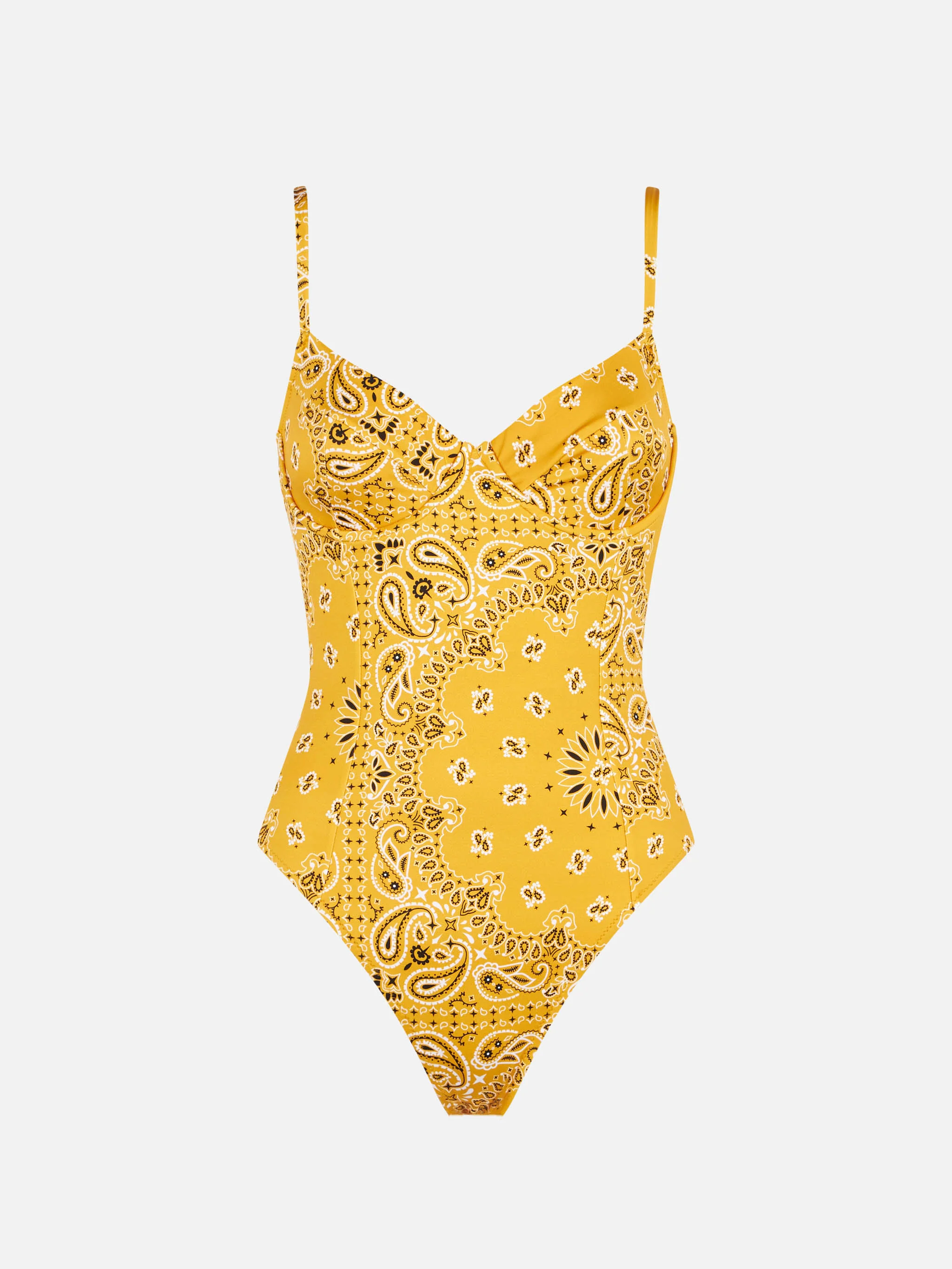 Ochre bandana Margaret one-piece swimsuit