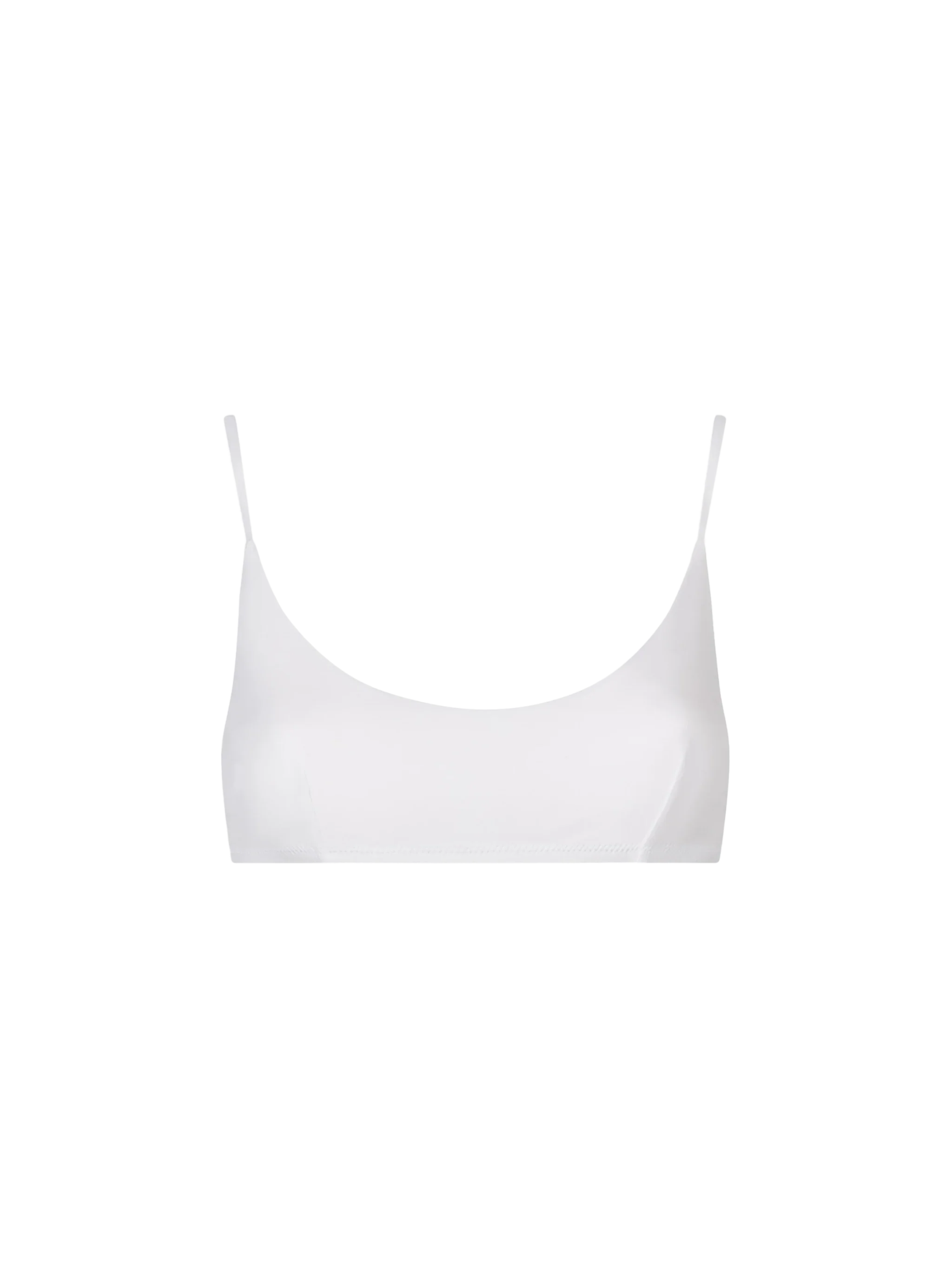 White Judy bralette bikini top